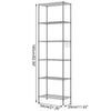 6 Tier Wire Shelving Rack Metal Storage Shelf Unit Stand Kitchen Office Garage
