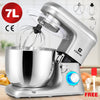 7L Pro Electric Food Stand Mixer Tilt-Head 6 Speed Stainless Steel Bowl 1400W