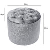Velvet Padded Seat Stool Dressing Makeup Chair Bedroom Foot Rest Stools Ottoman