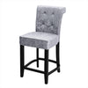 Crushed Velvet Barstools Kitchen Counter Breakfast Bar Stools Cafe Pub Chairs UK
