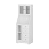 Wooden Kitchen Cupboard Storage Cabinet Microwave Oven Holder with Drawer Shelf