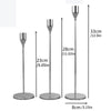 3x Candlestick Holders Tall Candle Holder Metal Candelabra Wedding Table Manners