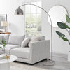 Furniturebox HOLDEN Tall Metal Floor Arc Standing Lamp Light (Including Bulb)