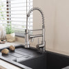 New Mono Pull Out Kitchen Mixer Tap Dual Spout Spray with Pull Down Spring Spout