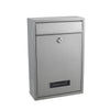 Outdoor Lockable Wall Mounted Mailbox Metal Mail Letter Post Secure Box Postbox