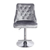 Crushed Velvet Bar Stools Gas Lift Breakfast Barstool Swivel Chairs Kitchen Pub