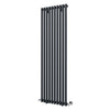 Black Designer Radiator Vertical Horizontal Oval Column Central Heating Rads