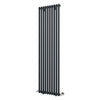 Black Designer Radiator Vertical Horizontal Oval Column Central Heating Rads