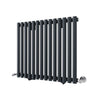 Black Designer Radiator Vertical Horizontal Oval Column Central Heating Rads