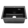 New Inset Quartz Stone Single Double Deep Bowl Kitchen Sink w/Drainer Waste Kit