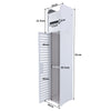 Bath Bathroom Cabinet 4 Drawer Floor Storage Cupboard Wooden Storage Unit White