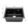 Modern Matte Black Inset Kitchen Sink Single/1.5/Double Bowl & Waste Undermount