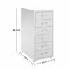 Office Home Metal Filing Cabinet Cupboard on Castors Cabinet 3-10 Drawer Storage