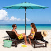2.7M Garden Parasol Sun Shade Canopy Patio Outdoor Umbrella Crank Tilt UPF 50+
