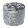 Velvet Upholstered Ottoman Stool Footstool Seat Chair Pouffe Bedroom Hallway new