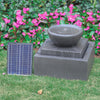 Garden Solar/Electric Water Feature LED Fountain Out/Indoor Resin Ornament Light