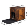 Retro Hidden Cat Litter Box Wooden Cabinet Furniture Indoor Cat House Nightstand