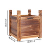 Wood Rectangle Raised Garden Bed Vegetable Elevated Plant Growing Box