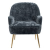 Velvet Scallop Shell Back Tub Chair Armchair Dressing Sofa Stool Bedroom Lounge