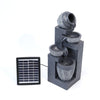 Freestanding Indoor Outdoor Water Feature Garden Cascading Fountain LED Lights