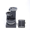Freestanding Indoor Outdoor Water Feature Garden Cascading Fountain LED Lights
