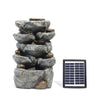 Freestanding Indoor Outdoor Water Feature Garden Cascading Fountain LED Lights