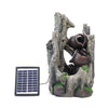 Freestanding Indoor Outdoor Water Feature Garden Cascading Fountain LED Lights
