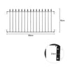 Spear/Ball Top Iron Wrought Yard Garden Privacy Fence Panel Outdoor Wall Railing
