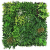 Artificial Living Green Wall Panel 100 x 100cm Plant Flower Foliage Hedge