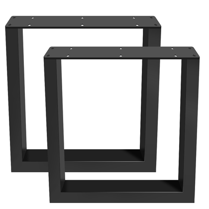 2x Industrial Steel Table Legs Stand Feet Trapezium X Square Shape Frame 2024