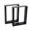 2x Industrial Steel Table Legs Stand Feet Trapezium X A Sandglass Shape Frame UK