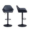 2 x Bar Stools Faux Leather Kitchen Breakfast Barstool Pub Chairs Cafe Stools