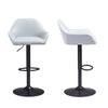 2 x Bar Stools Faux Leather Kitchen Breakfast Barstool Pub Chairs Cafe Stools
