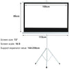 50-120'' Electric Manual / Motorised / Tripod Projector Screen Home Cinema HD TV
