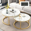 Nesting Coffee Tables Set of 2 Round Stacking Sofa Side Tables Bed/Living