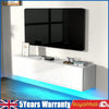 TV Stand Modern High Gloss Doors Entertainment Unit Cabinet With RGB LED Li