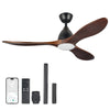 VONLUCE 52" Modern Ceiling Fan w Light & Remote 6 Speeds Reversible Motor 132cm