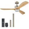 VONLUCE 52" Modern Ceiling Fan w Light & Remote 6 Speeds Reversible Motor 132cm
