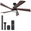 VONLUCE 52" Modern Ceiling Fan w Light & Remote 6 Speeds Reversible Motor 132cm