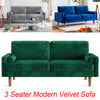 2/3 Seater Velvet Sofa With 2 Pillow Modern Couch Love Seat Settee Home Office