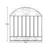 Metal Single Garden Gate Wrought Iron Barrier Doors Fence Panel Manor Entrance