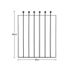 Metal Single Garden Gate Wrought Iron Barrier Doors Fence Panel Manor Entrance