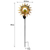 Solar Powered Sun/Half Moon/Flame LED Stake Light Warm White Garden Outdoor Lamp