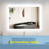 Bathroom Mirror w/ LED Illuminated Anti fog Shaver Socket Bluetooth Speaker Wall