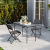 Wood Effect Garden Table and 2/4 Chairs Folding Camping Picnic Bistro Dining Set