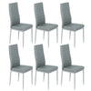 Table & 2/4/6 Chairs Dining Set Glass Dining Table Home Dining Room Furniture