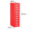 Office Home Metal Filing Cabinet Cupboard on Castors Cabinet 3-10 Drawer Storage