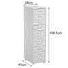 Office Home Metal Filing Cabinet Cupboard on Castors Cabinet 3-10 Drawer Storage