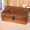 Lockable Wooden Gift Chest Box Plain Various Size Keepsake Fathers Day Storage