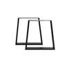Set of 2 Industrial Table Parts Black Metal Table Legs Office Bench Worktop Desk
